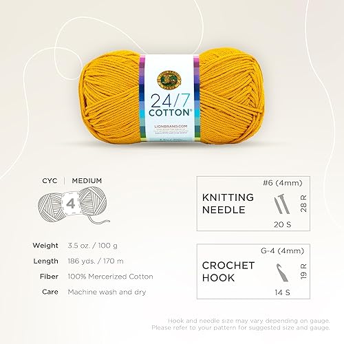 Vista 235 de (1 madeja) Hilo de algodón 24/7, terracota