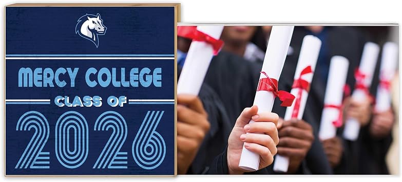 KH Sports Fan Mercy University Mavericks Class of 2026 Graduation Floating Frame, 4x6 Photo Frame
