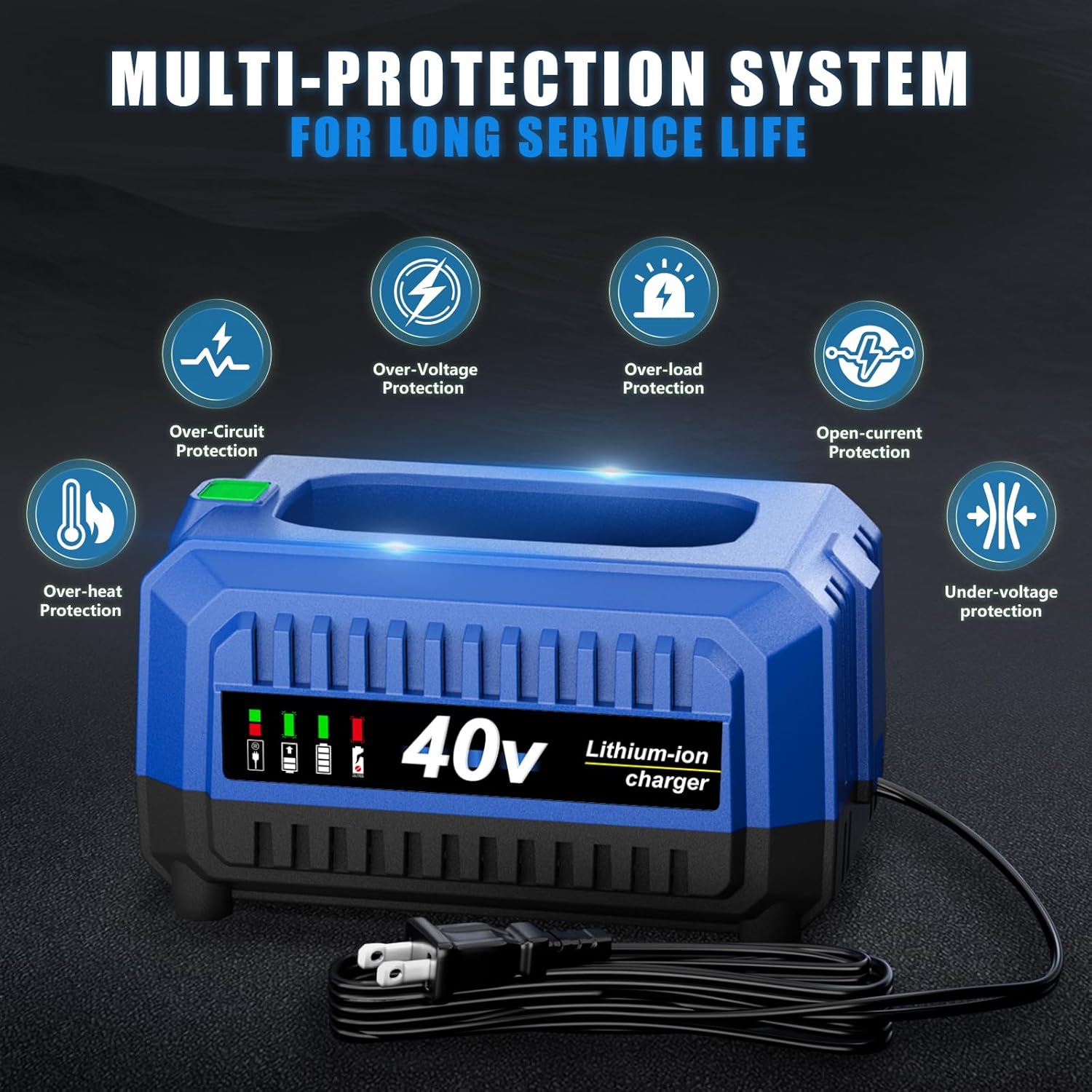 40V Replacement Charger Compatible with Kobalt 40V Battery Charger for Kobalt 40 Volt Cordless Power Tools KB240-06, KB440-03, KB2540C-06, KB640-03, KB640-06, KB245-06 Models