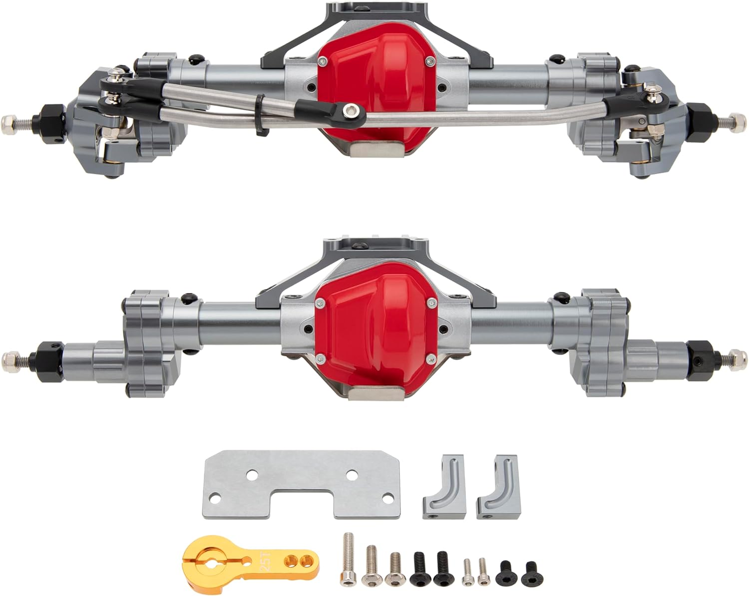 DKKY Portal Axles Kit for Axial SCX10 & SCX10 II 90046 90047 D90 D110 1/10 RC Crawler Upgrades Parts (Titanium)