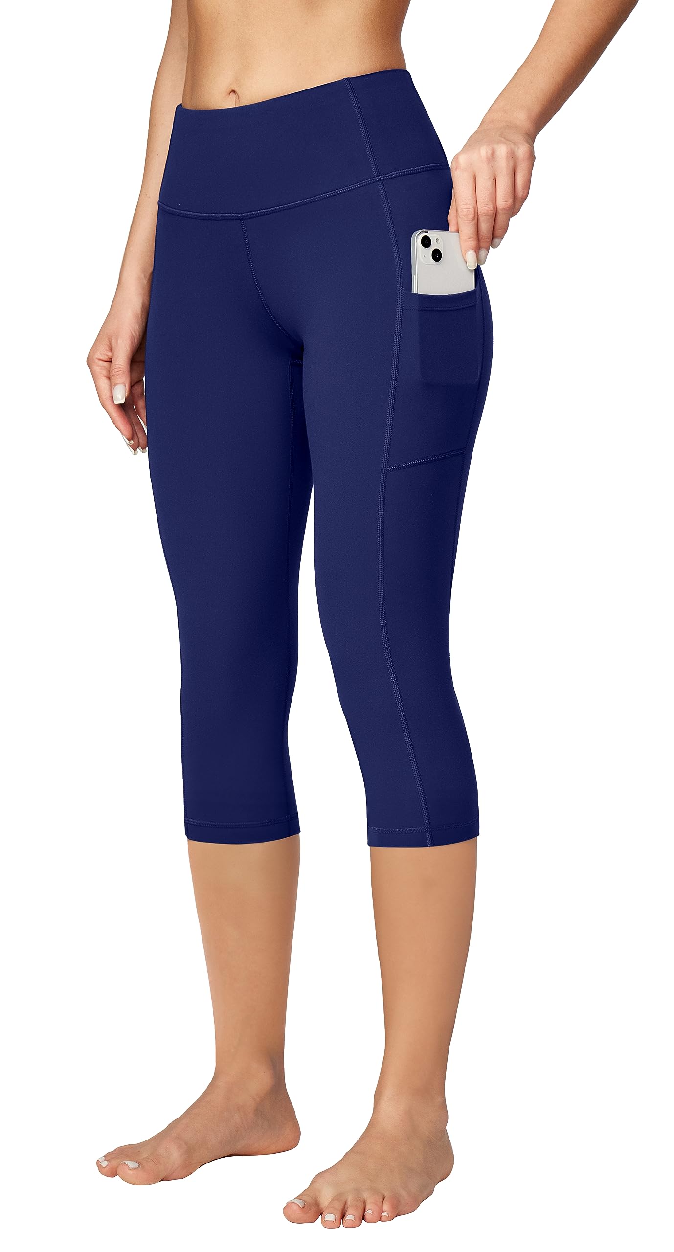 Capri Leggings with Pockets for Women High Waisted Yoga Pants Women Capris