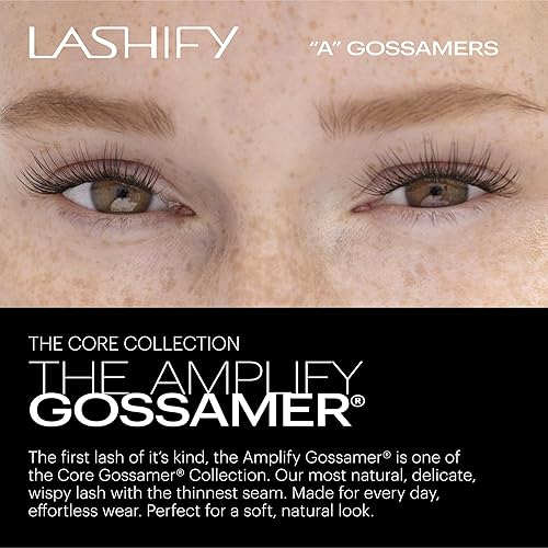 Miniatura 2 de Lashify Amplify - Recambio de extensiones de pestañas Gossamer de 0.394 pulgadas, color negro, pestañas postizas fáciles para un aspecto natural