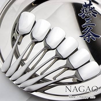 Amazon｜ナガオ 燕三条 アイススプーン 5本+1本 13.3cm 18-0