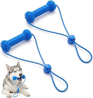 Dog Dental Toy Dual Effect 2 Pieces Chew Mouth Care | Dual effect, dog dental toy chewing facilitates teeth cleaning for small medium and large dogs