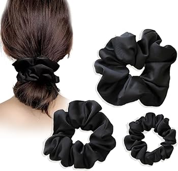シュシュ  ヘアゴム  大玉ブラック Amazon | ヘアゴム シュシュ 3点セット 髪留め おしゃれ 髪ゴム シルク