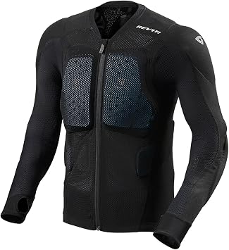 REVIT! Mens Proteus Adventure Off-Road Motorcycle Protector Jacket Black - Medium