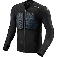 REVIT! Mens Proteus Adventure Off-Road Motorcycle Protector Jacket Black - X-Large