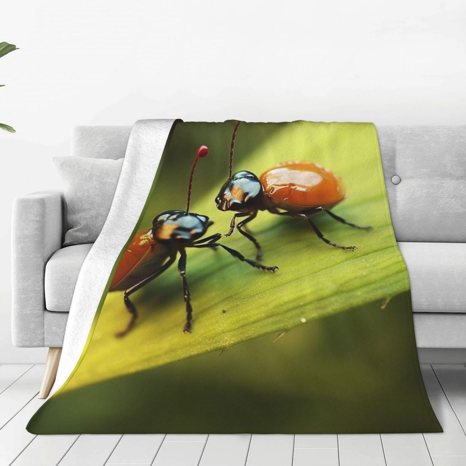 Couverture en micro polaire confortable légère et chaude pour lit salon camping