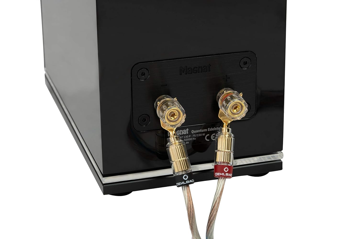 OEHLBACH Twin Mix One 300 Speaker Cable Set Silver-Plated 2 x 3.0 mm² with Cable Lug Connector Made in Germany 2 x 3 m Crystal Clear