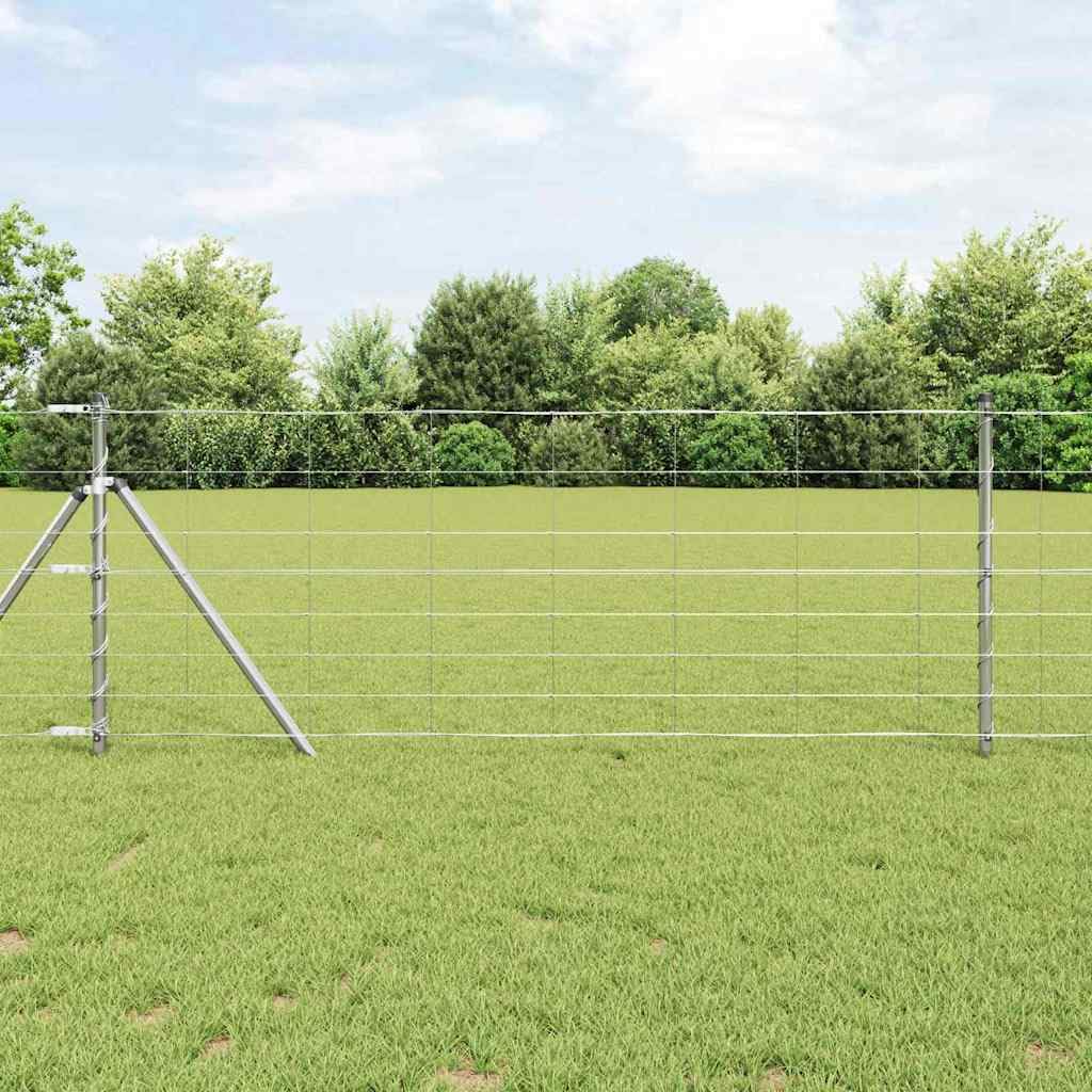 Genérico Valla de Campo Plateado 50 x 0,8 m Acero galvanizado,Bricolaje,Vallas de jardín,Paneles de vallas-42005832