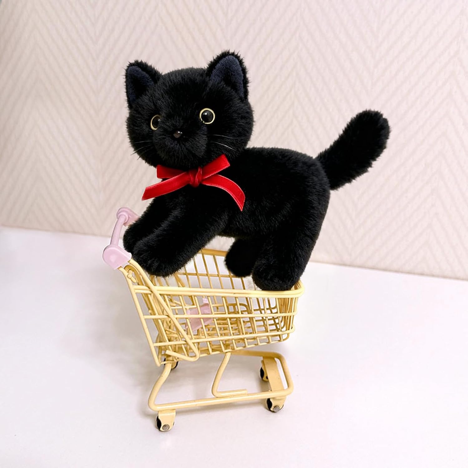 Ditucu Black Cat Stuffed Animals Cute Soft Kitten Plush Doll Small Kitty Plushies Toys Gifts for Kids 6 inch image 5