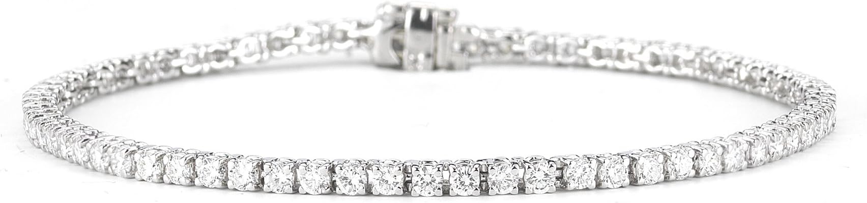 Perfect Jewelry Classic Diamond Tennis Bracelet in 14K White Gold (I-J Color, I1-I2 Clarity, 3.00 cttw)