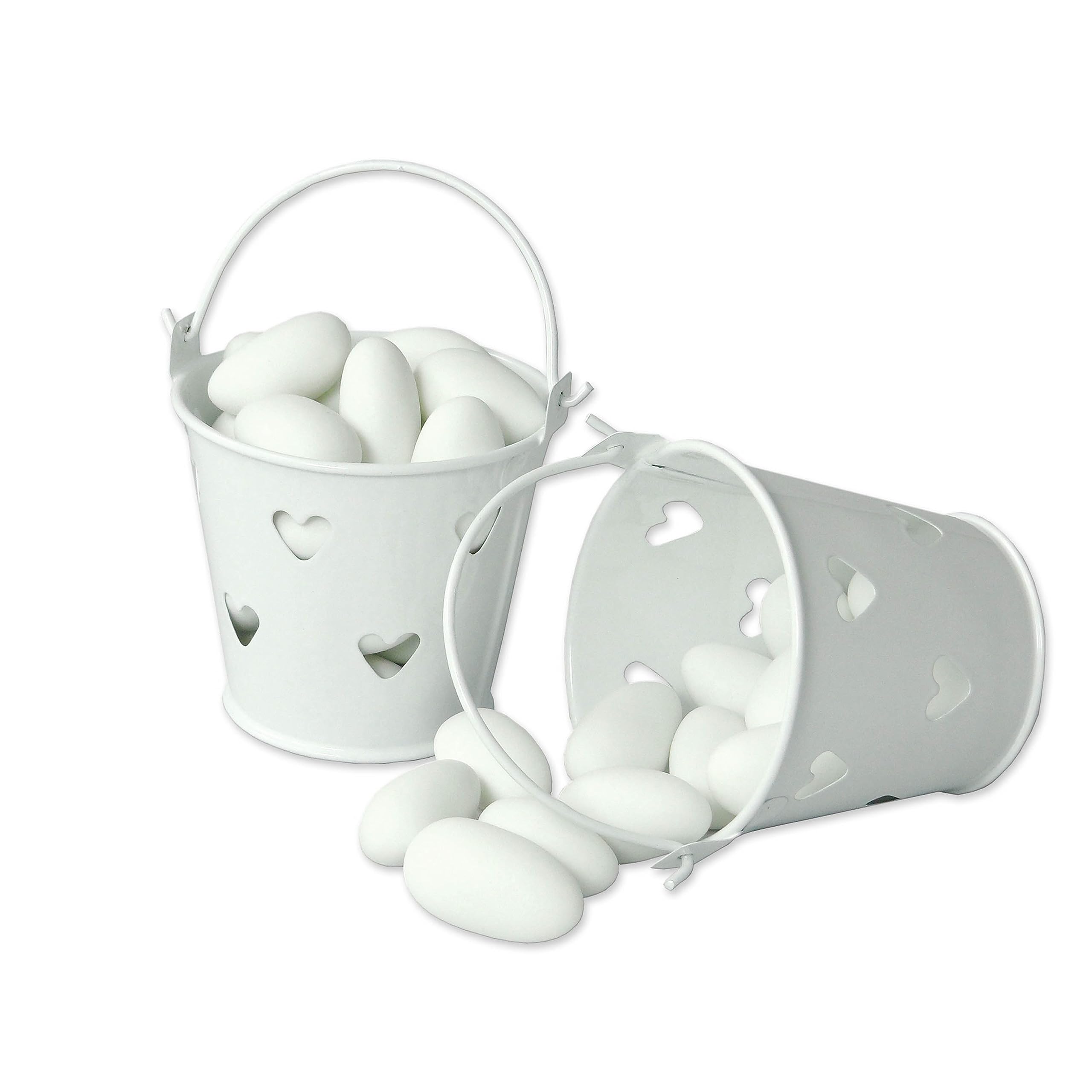 EinsSein 5X Seau D'amour Set Mini Blanc Boites Carton Boite