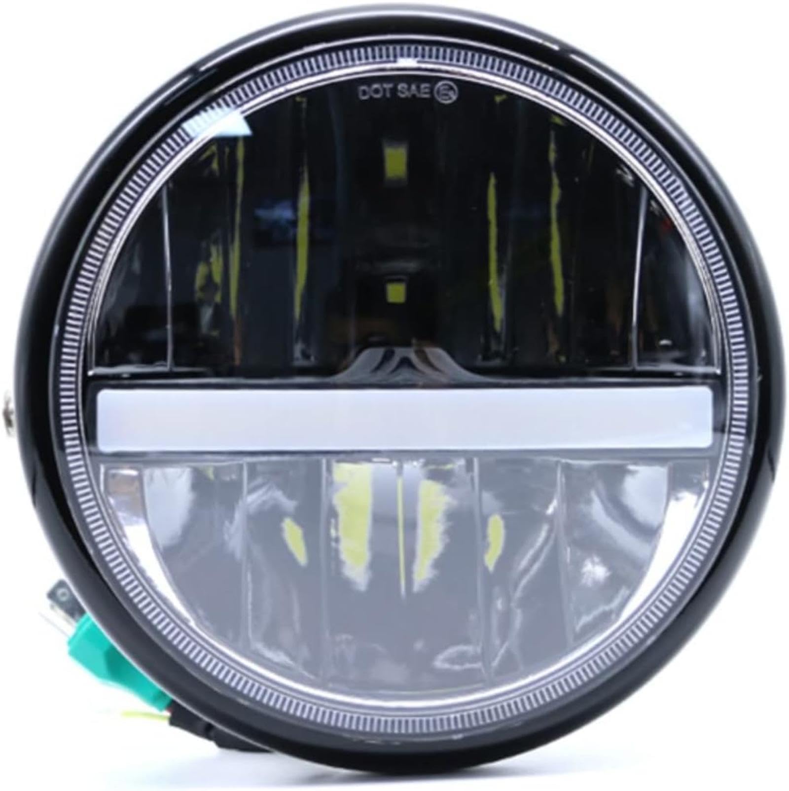 Do Moto 7-calowej retro lampy czołowej Uniwersalna lampa LED do motocykla 7-calowa lampa czołowa Motocyklowa lampa czołowa ze stopu cynku Do skutera Okrągła przednia lampa Silnik