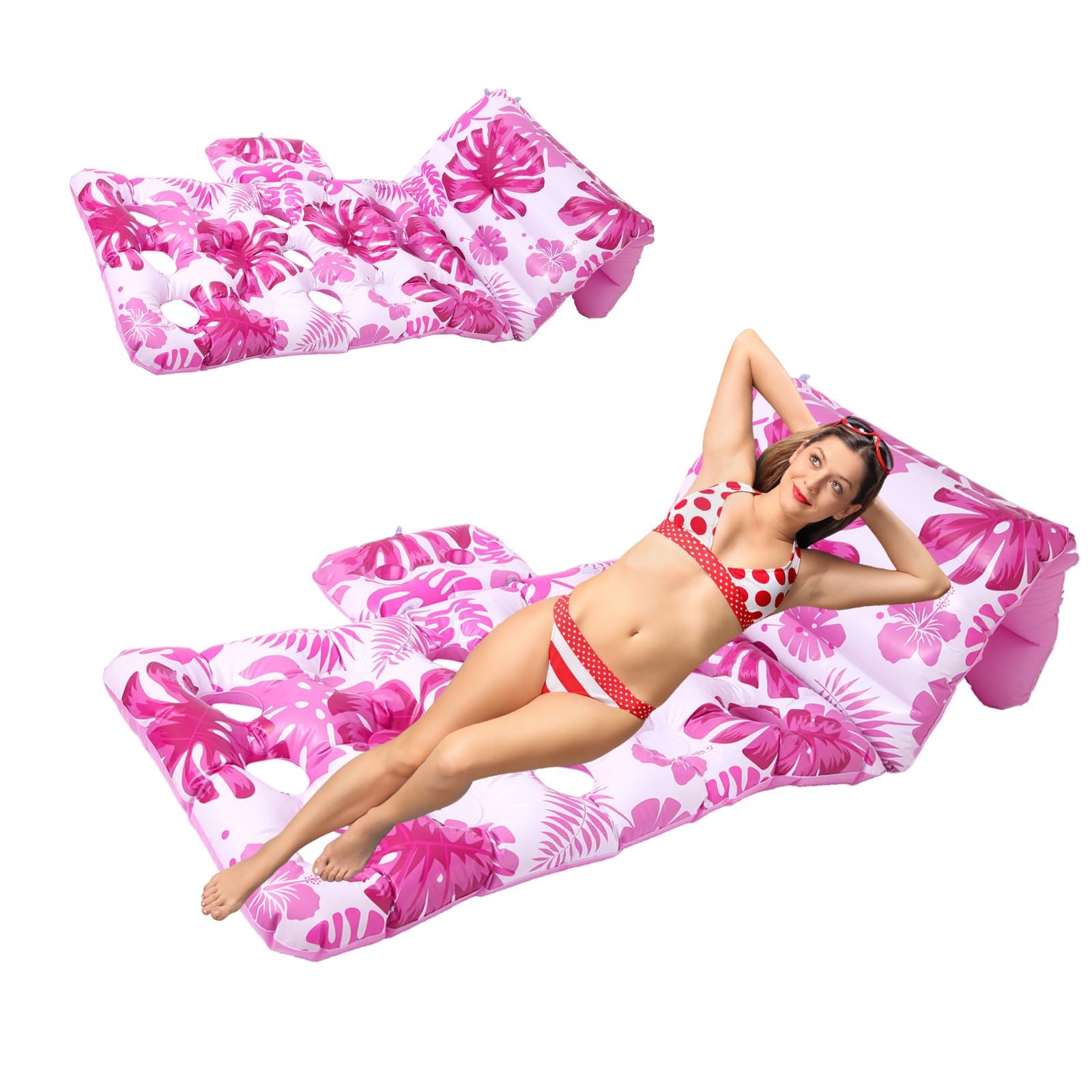Flotteurs de Piscine Gonflables 59 X 33 Pouces Grand Flotteur de