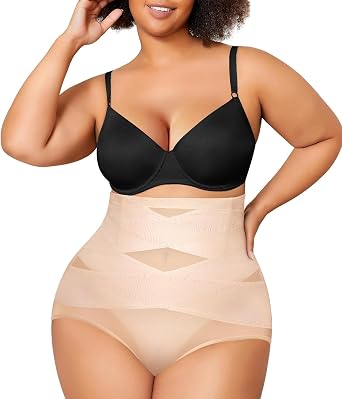 Nebility Plus Size Shapewear for Women Tummy Control Butt Lifting Panties
