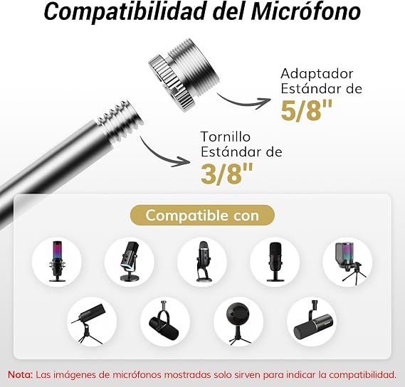 TONOR Microphone Isolation Screen, High Density Absorbing Foam with Pop Filter and Tripod, Foldable Design for Podcast, Streaming and Singing, 70