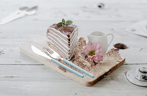 Miniatura 4 de Juego de utensilios portátiles con estuche, utensilios reutilizables para lonchera, juego de cubiertos de acero inoxidable, tenedor, cuchara,