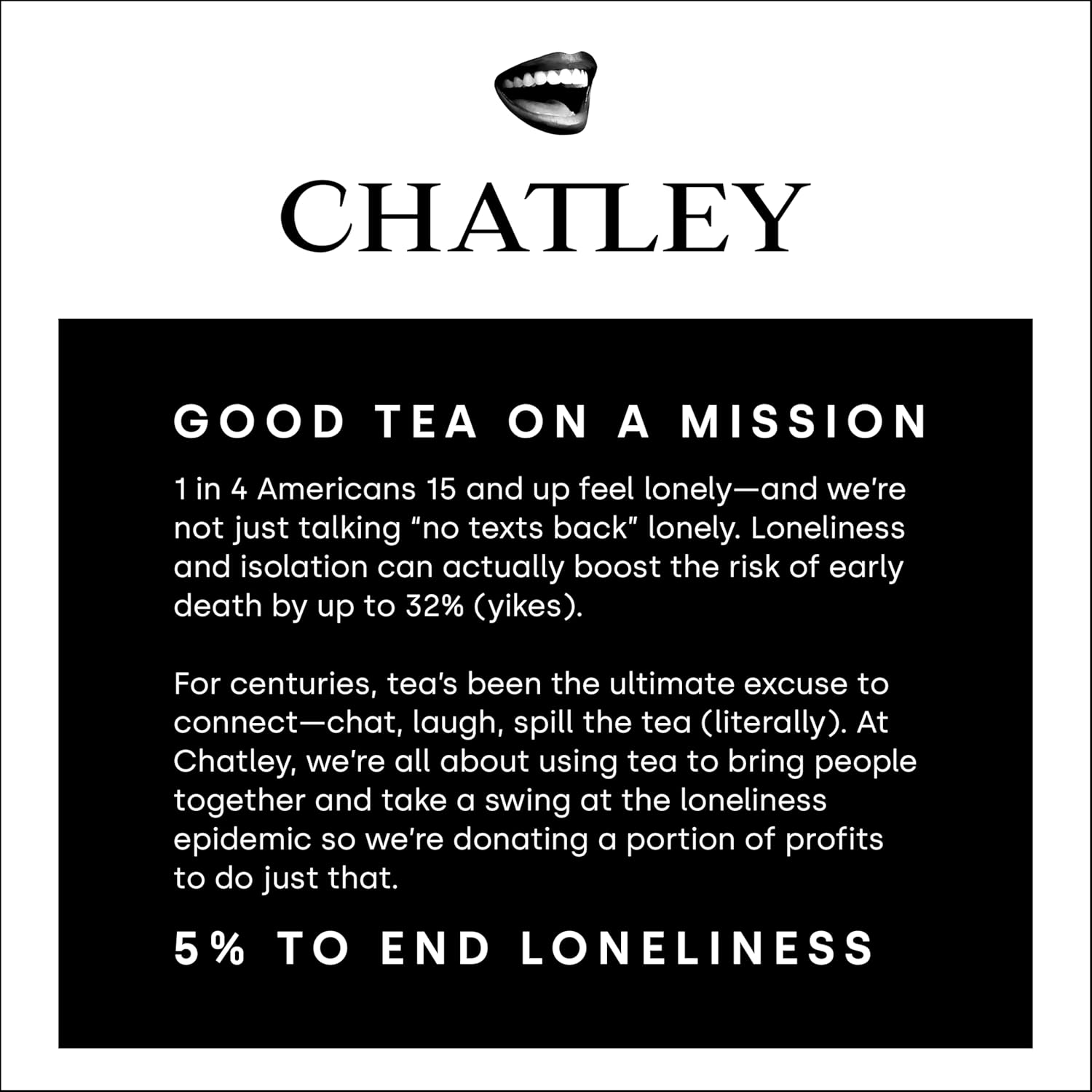 Chatley Tea No. 10: Caramel, Marshmallow & Chocolate, Black Tea, Full Leaf Tea Bags, Plastic Free, Hot or Iced Tea