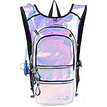 Hydration Rucksack Pack mit k&uuml;hlen Lichtern, 2 L Wasserblase, leichte Tasche f&uuml;r Laufen, Wandern, Fahrrad, Klettern, Musik Festival Essential, und Rave