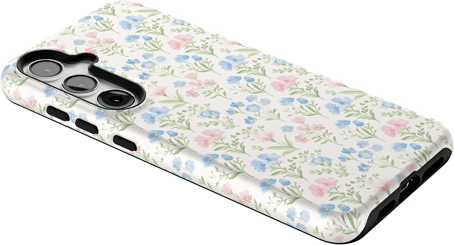 Casely Galaxy S24 Plus Case | Pastel Garden | Sunday Best | Essential Slim Dual-Layer Protective Design