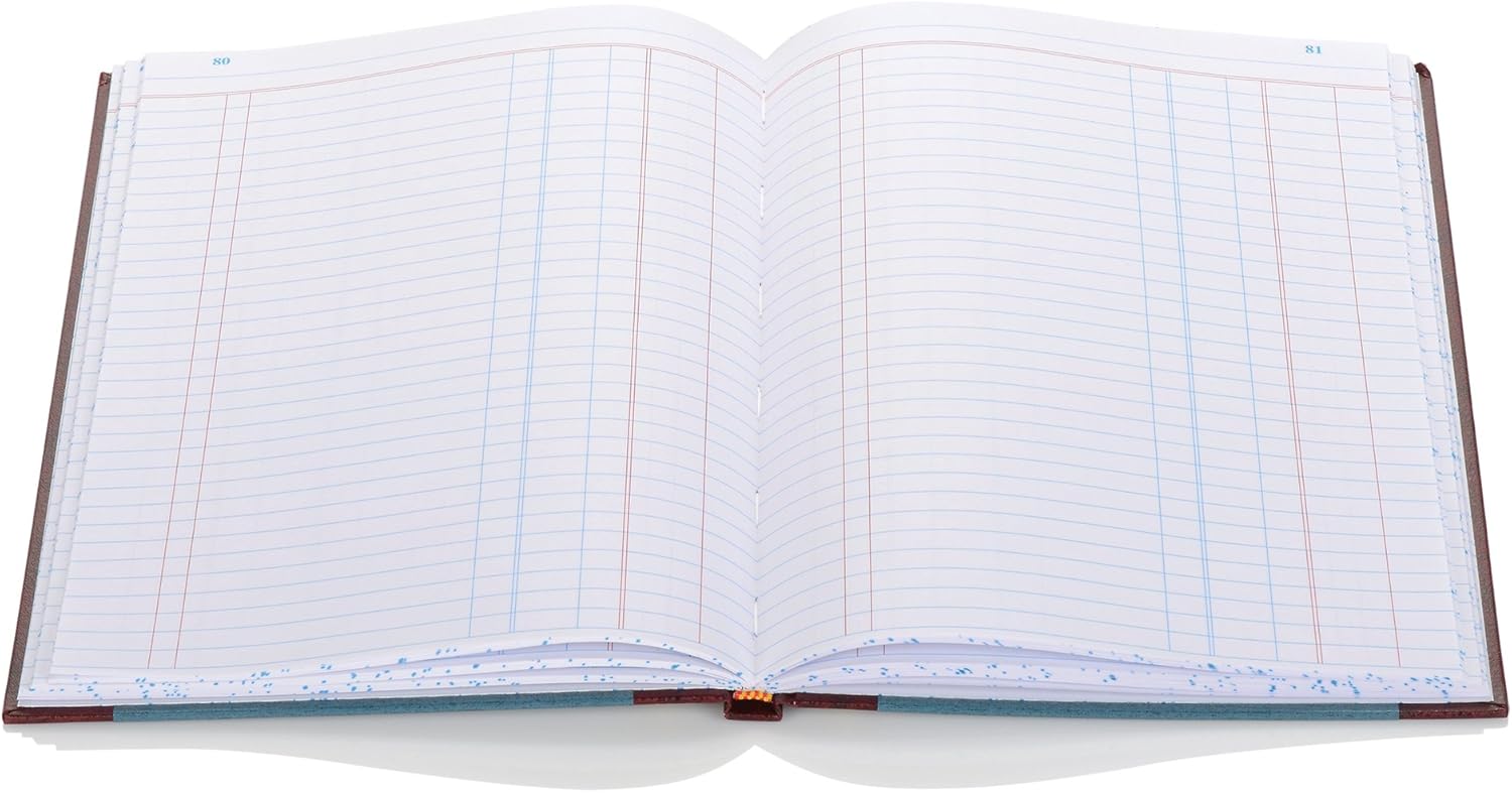 Wilson Jones Account Journal, 11-3/4" x 7-1/4", Ruled, 150 Pages, 33 Lines, 2 Column, S300 (WS300-15JA) : Record Books : Office Products