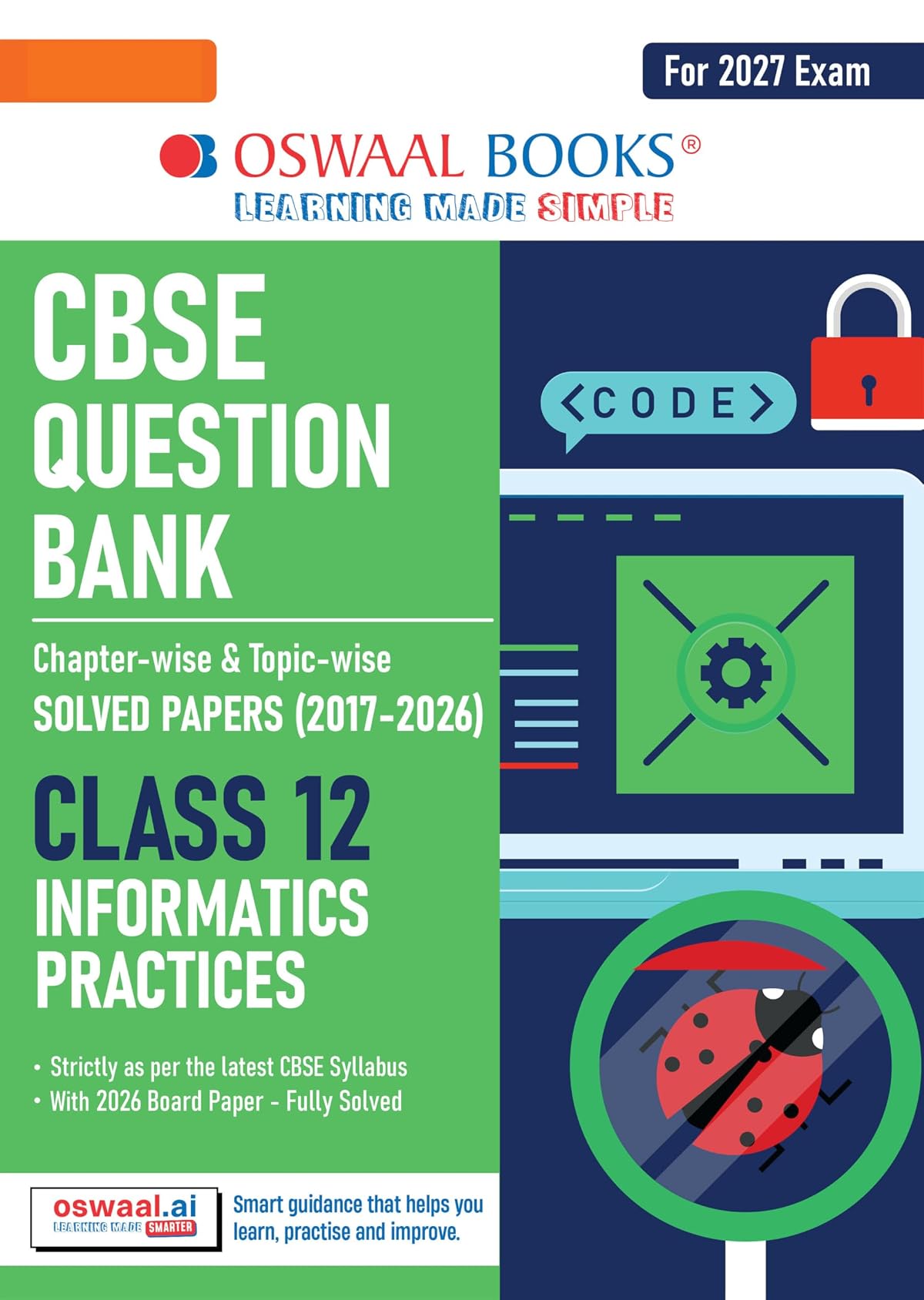 Oswaal CBSE Class 12 Informatics Practices Question Bank | Chapter & Topic-wise