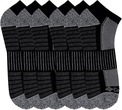 Columbia Men's Athletic Cushioned Arch Support No Show Socks Multipack
