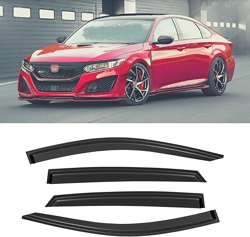 Miniatura 156 de Viseras de ventana para Toyota Camry 2007-2011, protectores de lluvia, deflector de ventilación, sombra humo oscuro 07 2008 2009 2010 11, con cinta