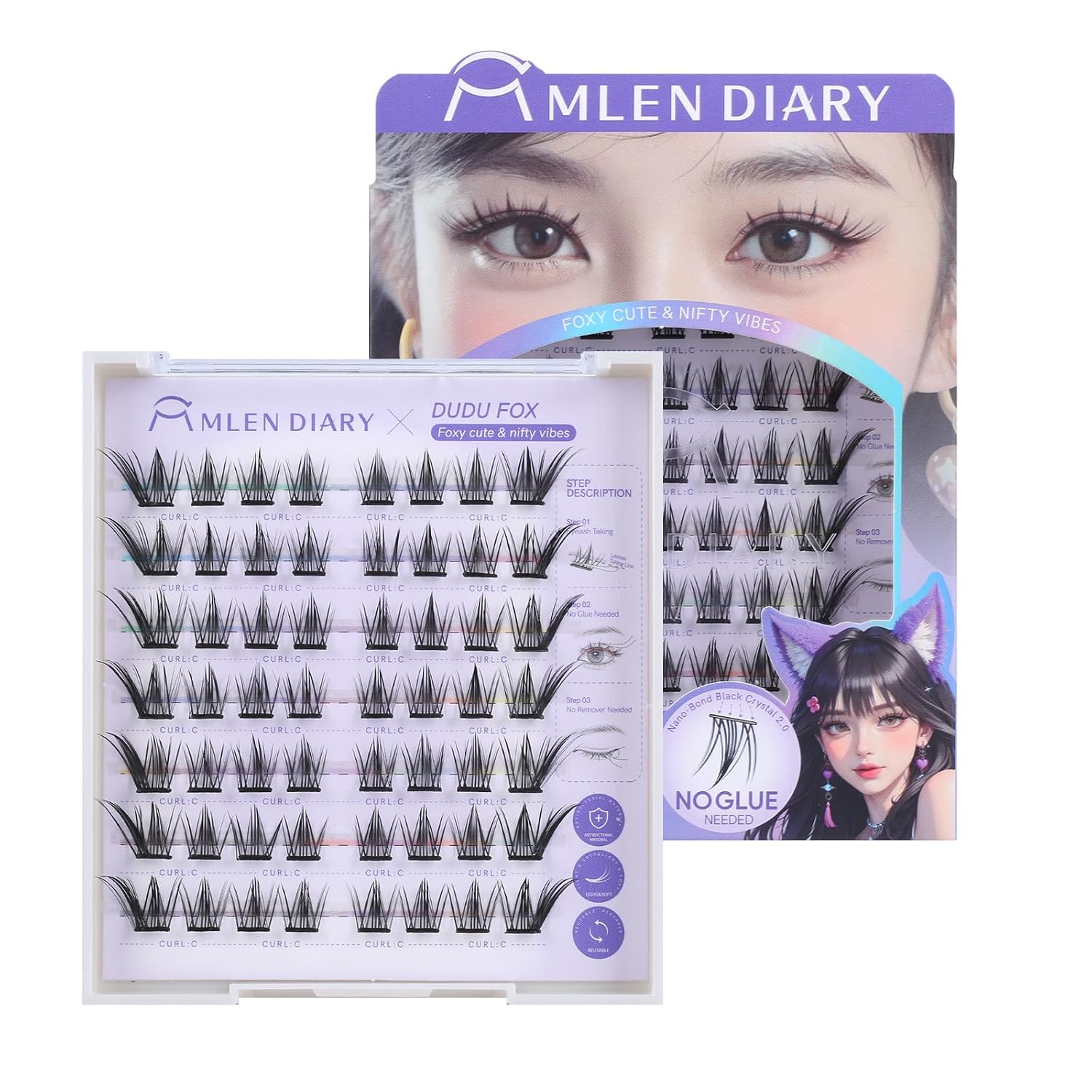 Dudu Fox Self Adhesive Lash Clusters - DIY Eyelash Extensions