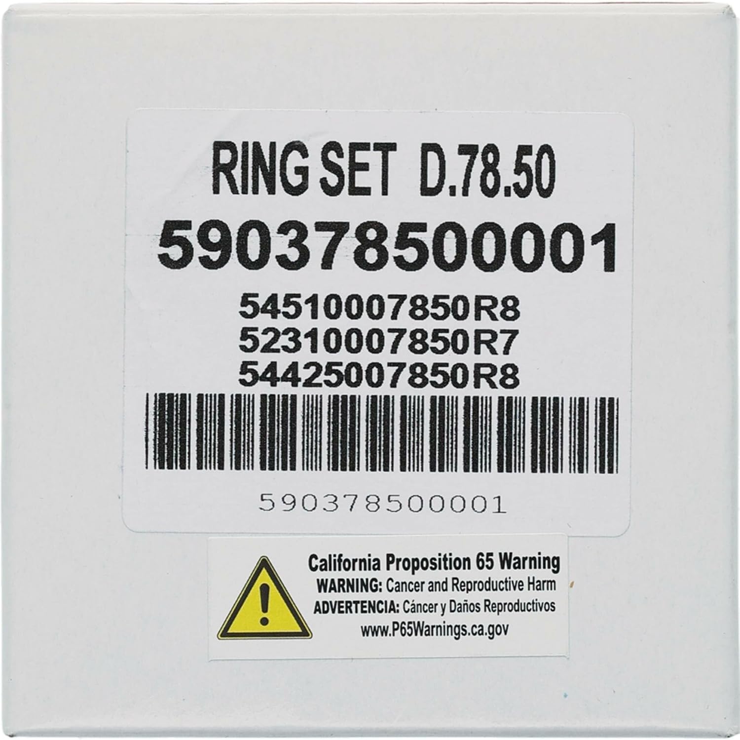 VERTEX 78.46MM Piston Rings 590378500001