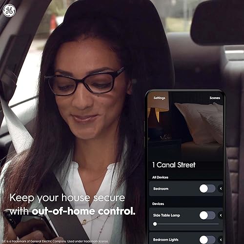 Miniatura 7 de GE CYNC Interruptor de luz inteligente estilo botón de encendidoapagado, no requiere cable neutro interruptor inteligente, WiFi de 2.4 GHz, funciona
