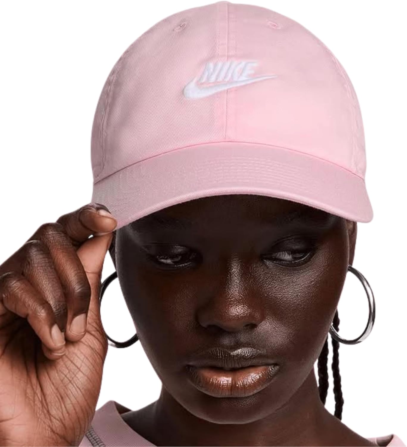 Nike Unisex Heritage Futura Unstructured Hat – Pastel Adjustable Cotton Cap - Image 4