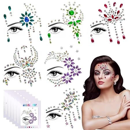 Bouiexye 80g Bastelset Mit Halbperlen & Glitzersteinen - DIY Deko In Blau