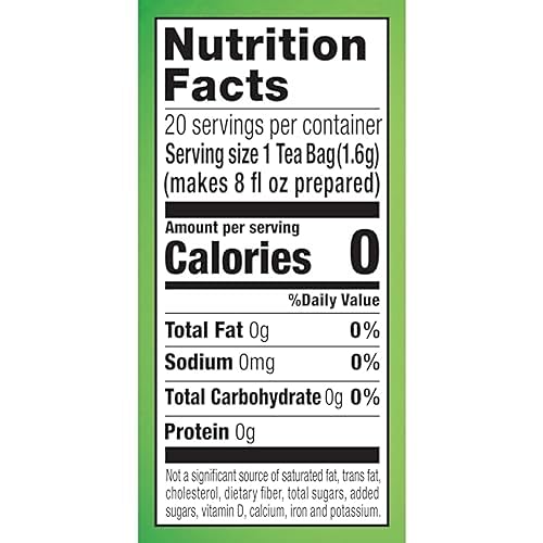 Miniatura 2 de Bolsas de té Lipton Honey Ginger, saborizadas, bolsitas de té sin endulzar para té caliente o té helado con cafeína y flavonoides, 20 bolsas de té