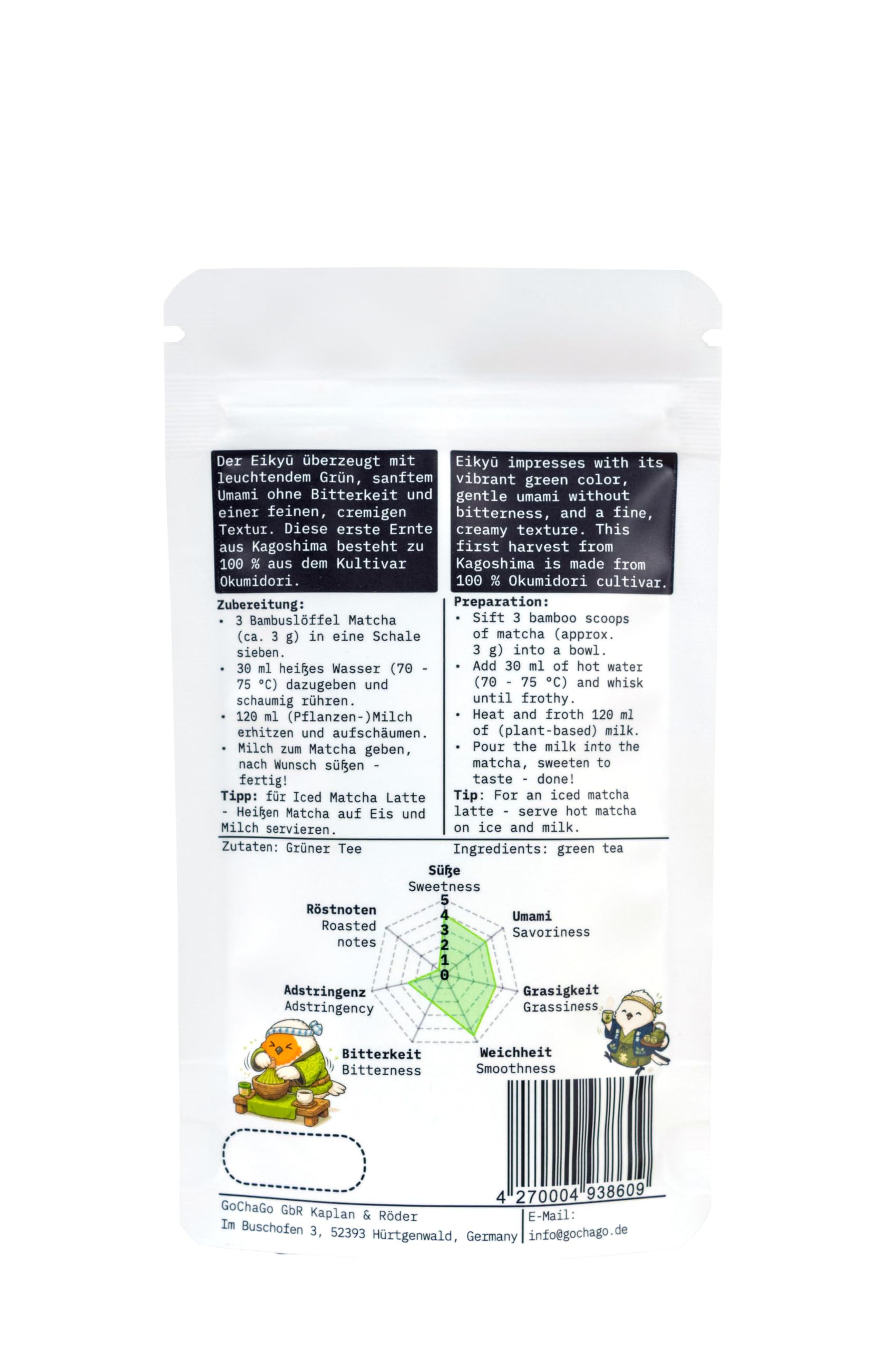 GoChaGo Eikyū Matcha – Ceremonial Grade, Kagoshima Japan, 30g | Vollmundig ohne Bitterkeit