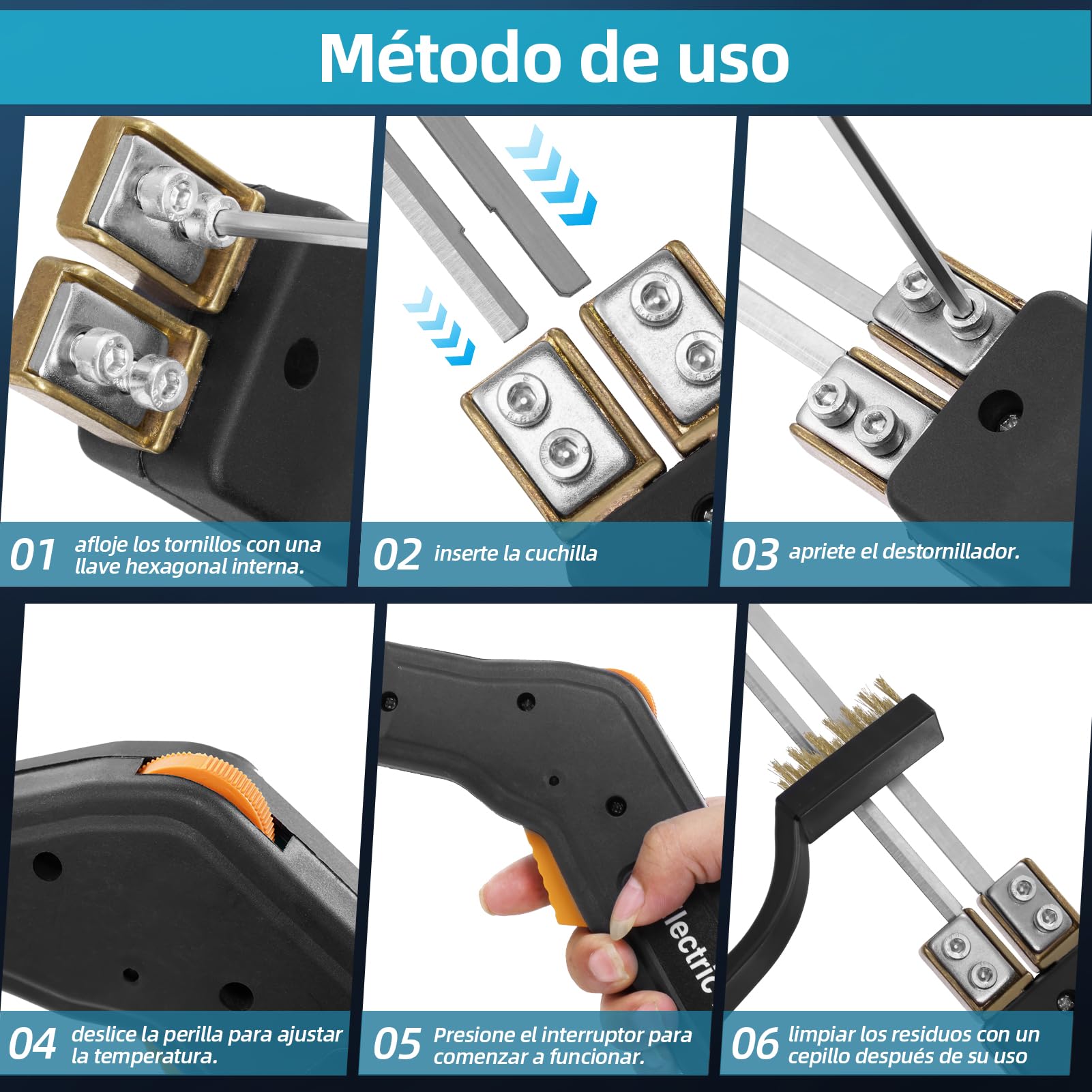 Cortador Poliestireno, Cortador de Espuma con 3 Cuchillas Nichrom, 0-600℃ 300W Cortador de Espuma Eléctrico, para Poliestireno EPS EPP KT Board EVA PU