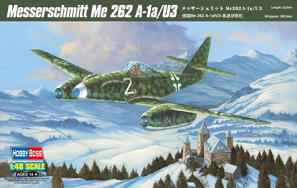 Hobbyboss 1:48 Scale "Me 262 A-1a/U3" Assembly Kit