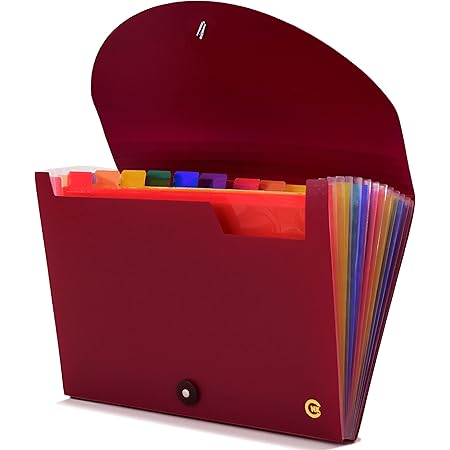 Receipt Holder Aabicku 13 Pockets Receipt Organizer Small Accordion File Organizer Expanding