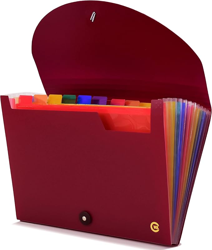 CNK File Folders Organizer with 13 Pockets Accordion