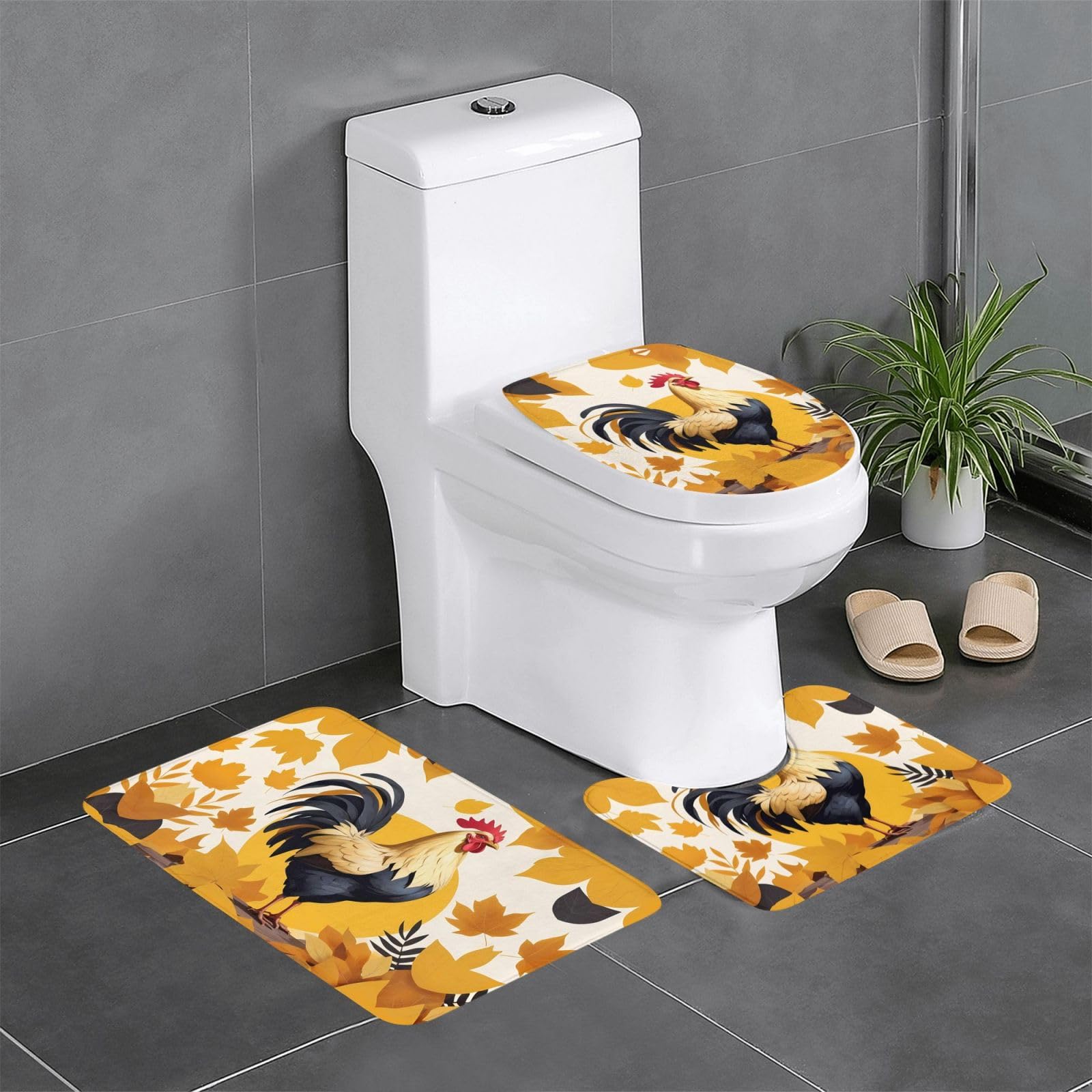 Tapis de salle de bain antidérapant pour éviter les glissades WC