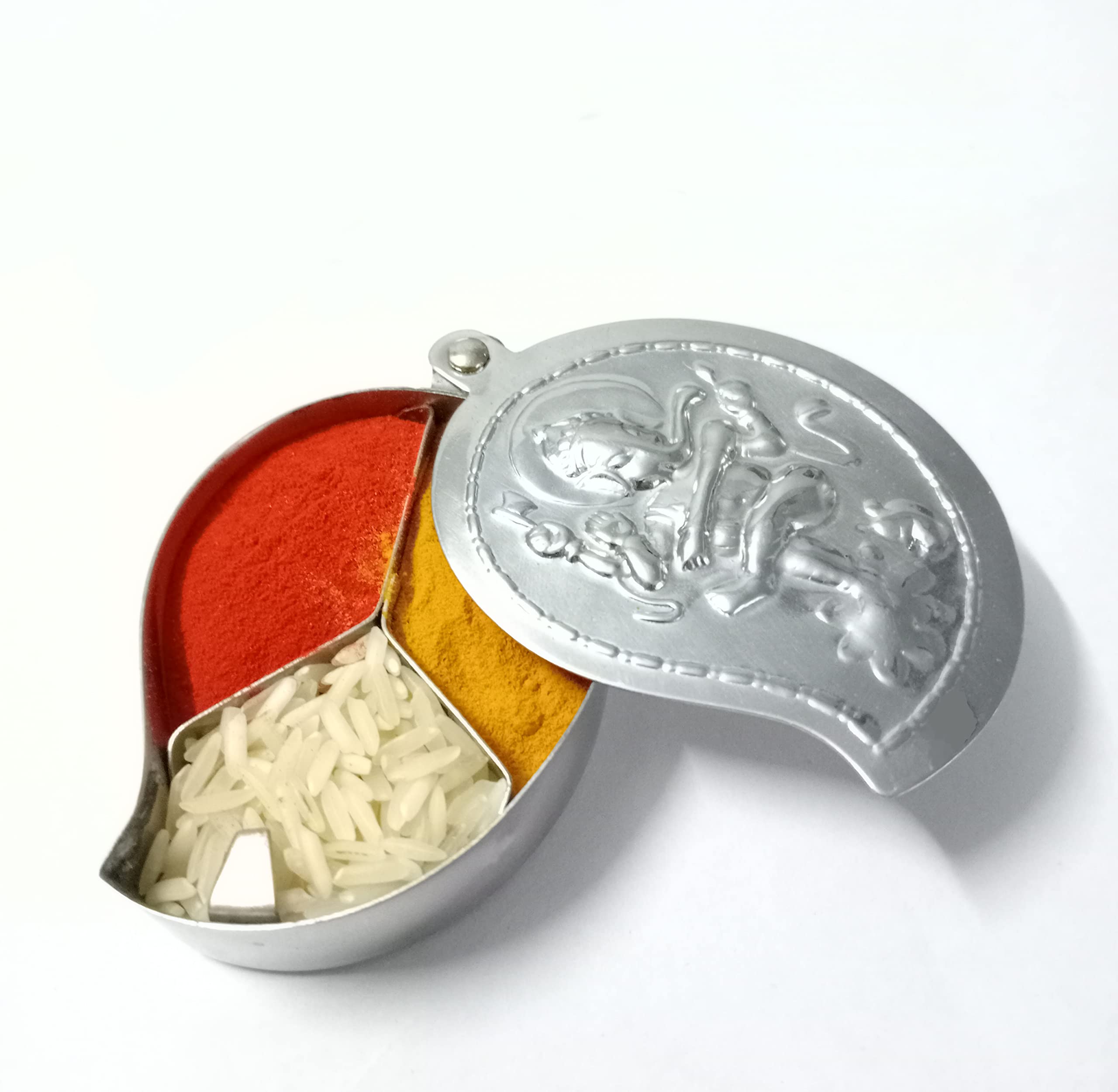 FREDDO-Stainless Steel Chandan Roli Tika Chopda Set/Chawal Akshat Haldi Dibbi/Kumkum Holder Chopda (NO 6) Pack of 1 Piece (B0BFFTXQHG) Amazon Price History, Amazon Price Tracker