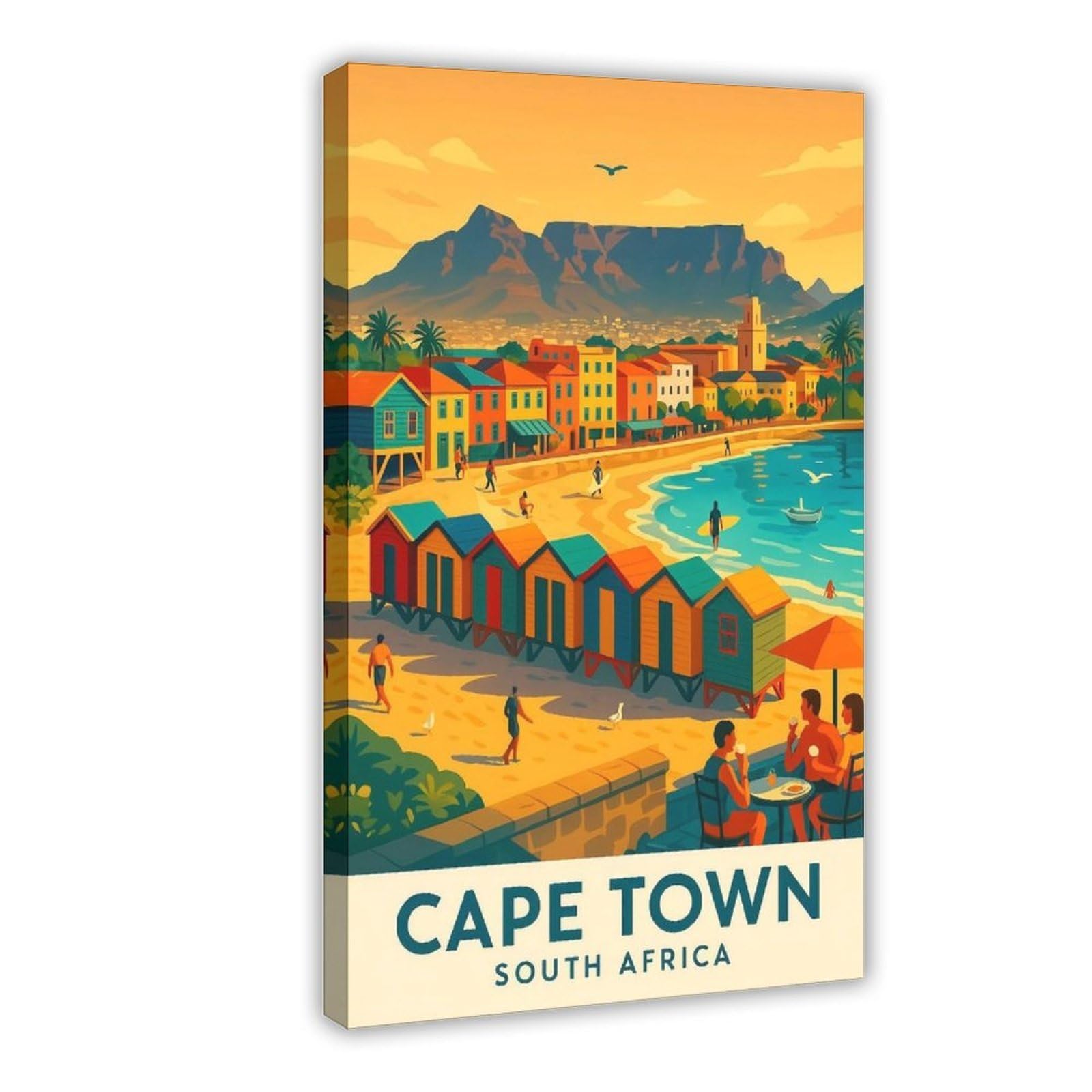 Cape Town Poster, South Africa Canvas Poster for Bedroom Decor Gift