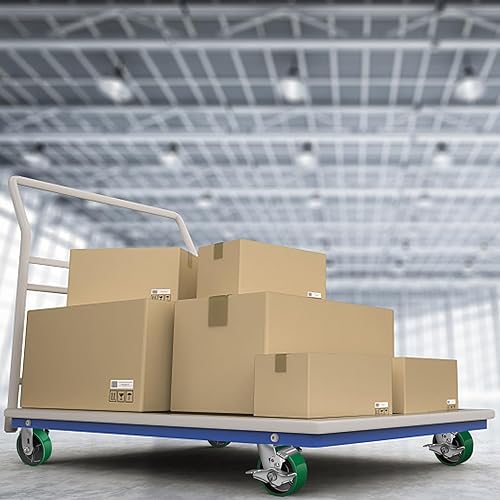 Miniatura 7 de Ruedas giratorias de 5 x 2 pulgadas, ruedas resistentes, rueda de poliuretano, capacidad de hasta 1000 libras. Uso para camión de plataforma,