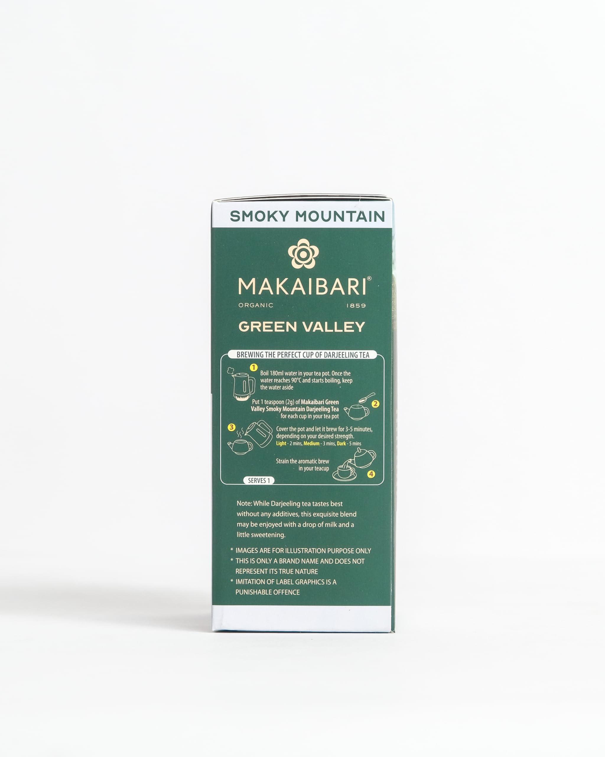 Makaibari Green ValleySmoky Mountain | Roasted Darjeeling Loose Leaf | Roasted Black Tea 100 Grams | 100% Darjeeling Long Leaf Tea 1