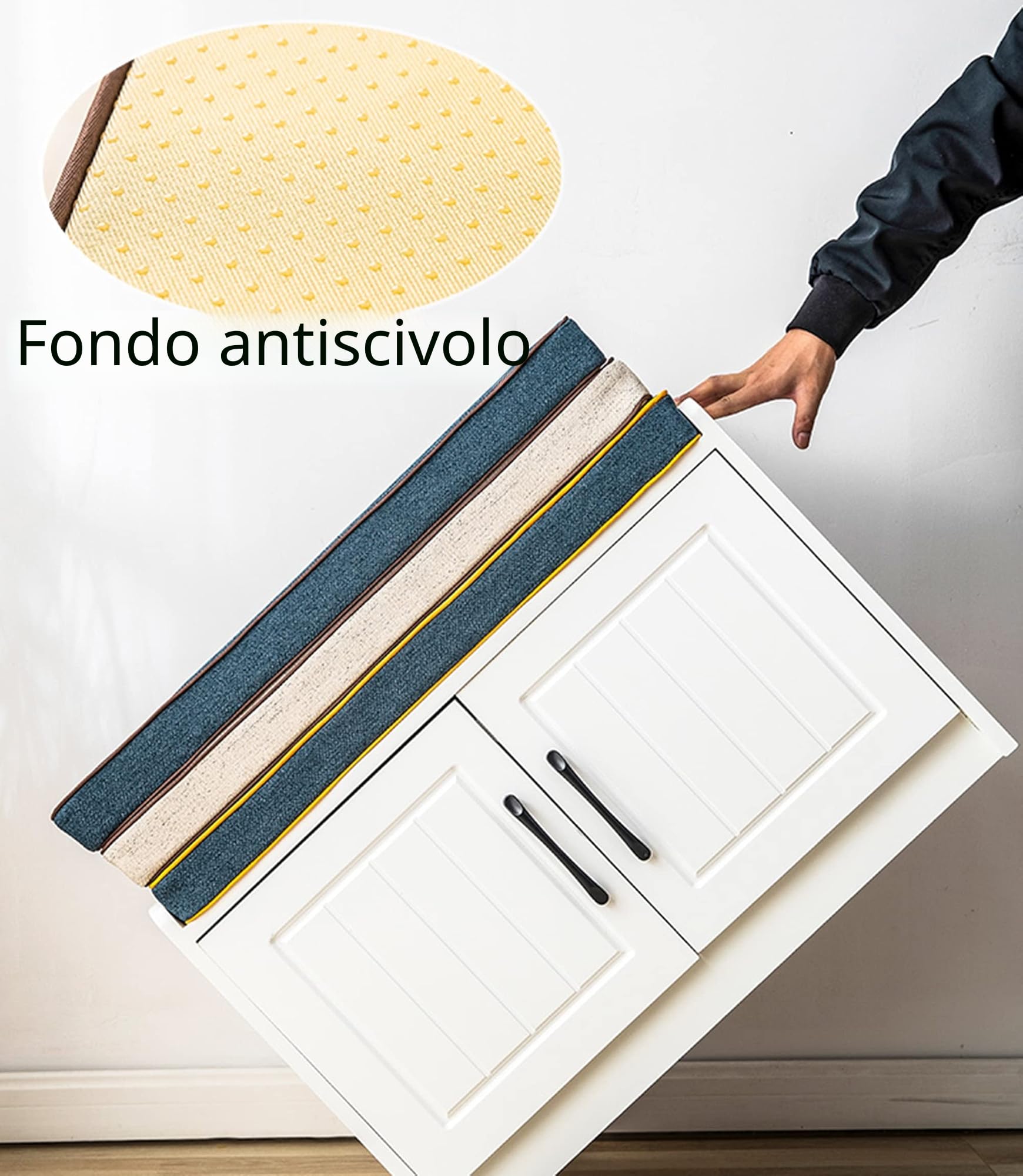 Cuscino per Panca per Mobili da Interno Cuscino per Seduta | 80x40x5cm, Elegante, Set di Materassini Antiscivolo per Divano, per Poltrona e Sedia da Pranzo Dondolo