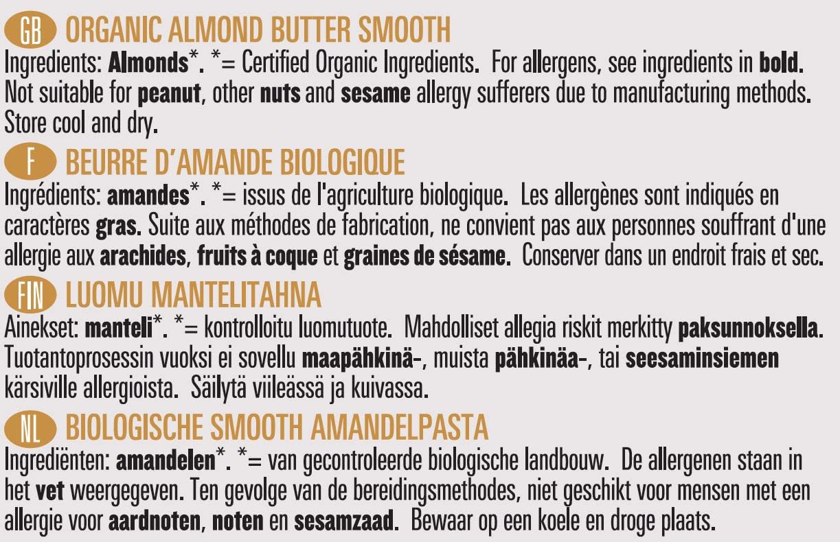 Biona Organic - Almond Butter - 170g (Pack of 3)