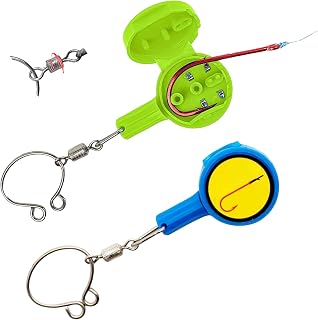 Fishing Knot Tying Tool | Safe/Easy Braid, Fluorocarbon, Mono | Accs Salt/Freshwater Bass, Trout | Supports Palomar, Nail | Gift for Anglers, Dad, Friends