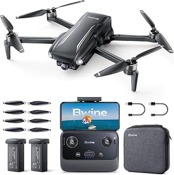 طائرات بدون طيار Bwine F7MINI SE GPS مزودة بكاميرا للبالغين بدقة 4K، ووزن 238 جرامًا فقط، ومدة طيران 70 دقيقة، وTOF، ومدى طويل 9842 قدمًا، وإرجاع تلقائي، وFollow Me، وCircle & Waypoint Fly - مثالية للمبتدئين وعشاق الطيران