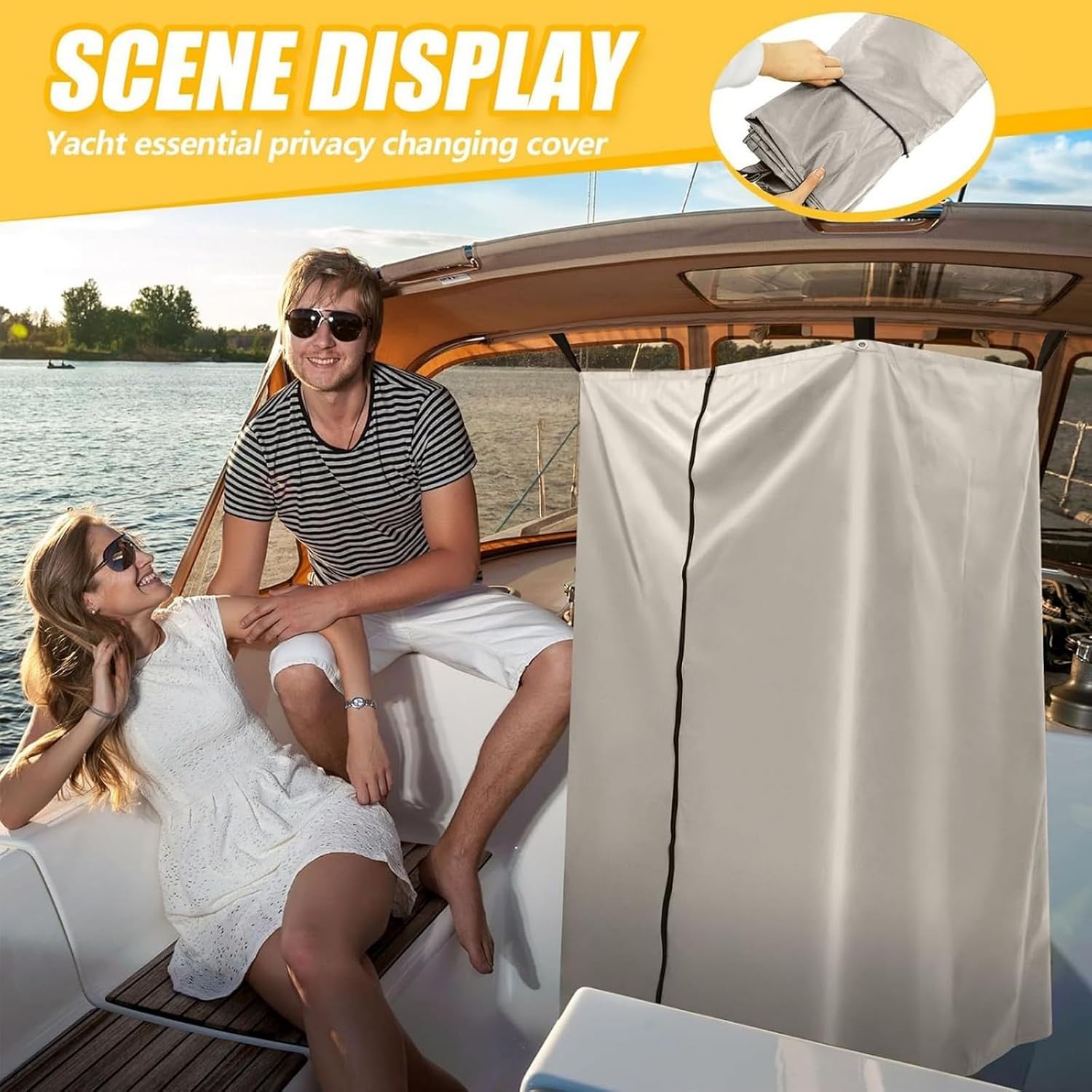 Portable Dressing Tent Quick Setups Privacy Shelter Marine Shelter for Yachts Camping Water Sports 182x76x68cm Quick Setups Changing Outdoor